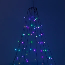 Фото #1 товара Светодиодная гирлянда Лучи Смарт ARD-GALA-CLASSIC-1800-BLACK-180LED RGB (230V, 3.6W, Tuya Wi-Fi) (Ardecoled, IP65)