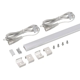 Фото #1 товара Набор для светодиодной подсветки ARL-KIT-SLIM-FC 24V Day4000 (14,4 W/m, IP20, 2m) (Arlight, Алюминий+пластик)