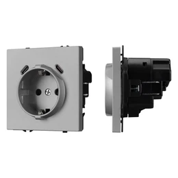 Фото #1 товара Механизм розетки с USB зарядкой SCT-NOBE-MUCC-SFPL-IS (230V, 16A) (Arlight, -)