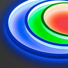 Фото #1 товара Светодиодная лента герметичная WAVE-TOP-PU-H120-10x10mm 24V RGB (10 W/m, IP68, 5m, wire x2) (Arlight, Вывод боковой, 3 года)