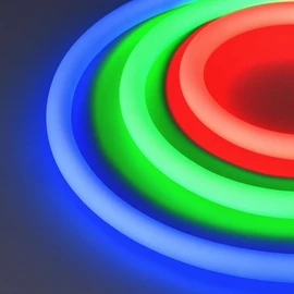 Фото #1 товара Светодиодная лента герметичная WAVE-TOP-A240-18x15mm 24V RGB (10 W/m, IP54, 5m, wire x1) (Arlight, Вывод прямой, 3 года)