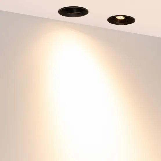 Фото #6 товара Светильник безрамочный DL-ROTARA-R63-6W Warm3000 (Черный RAL9005, 36 deg, 230V) (Arlight, IP20 Металл, 5 лет)