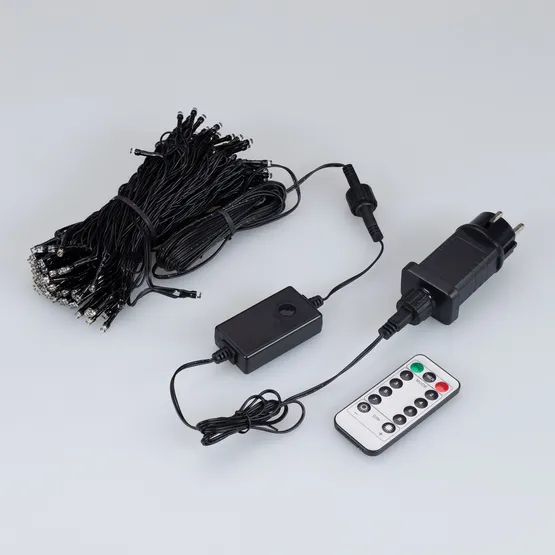Фото #4 товара Светодиодная гирлянда Нить Смарт ARD-MOOD-CLASSIC-10000-BLACK-100LED White (230V, 3W, Tuya Wi-Fi) (Ardecoled, IP65)