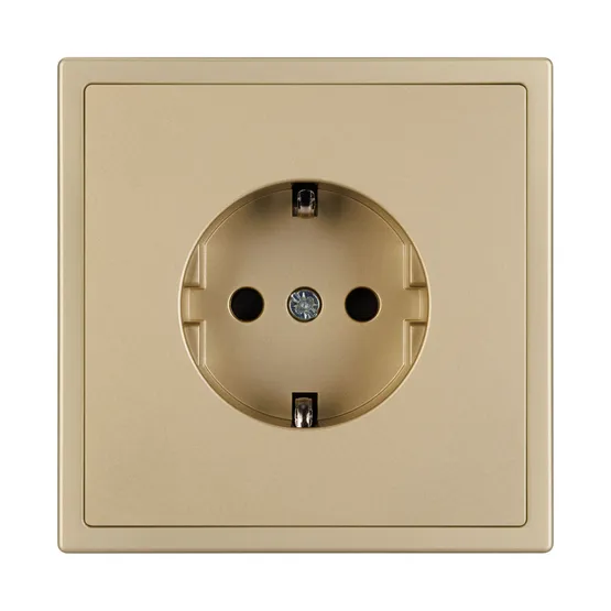 Фото #3 товара Механизм электрической розетки SCT-NOBE-MEU1-SFPL-GD (230V, 16A) (Arlight, Золотой песок)