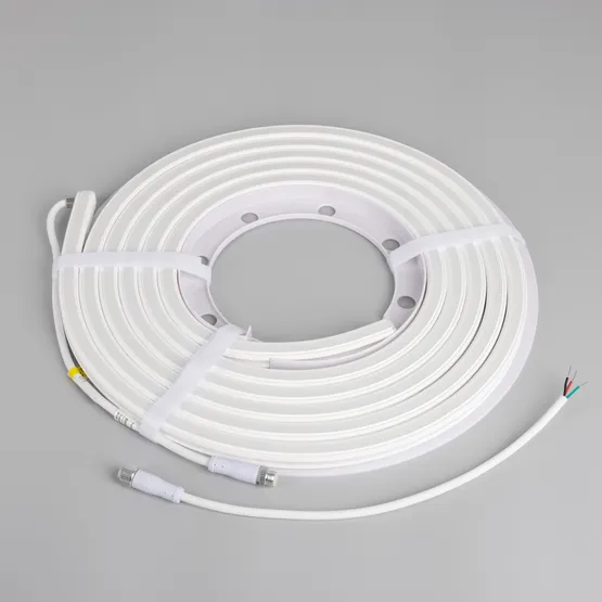 Фото #4 товара Светодиодная лента герметичная SPI WAVE-SIDE-DOUBLE-A80-16x15mm 24V RGB PX10 (12 W/m, IP67, 5m, wire x1) (Arlight, Вывод боковой, 5 лет)