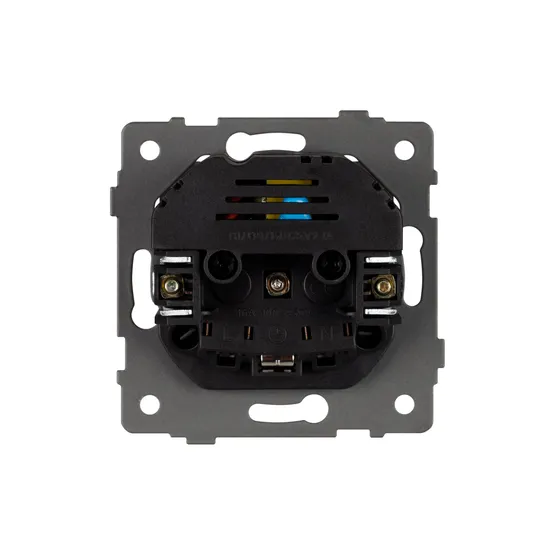 Фото #2 товара Механизм розетки с USB зарядкой SCT-MUAA-PL-BK-V (250V, 16A) (Arlight, -)