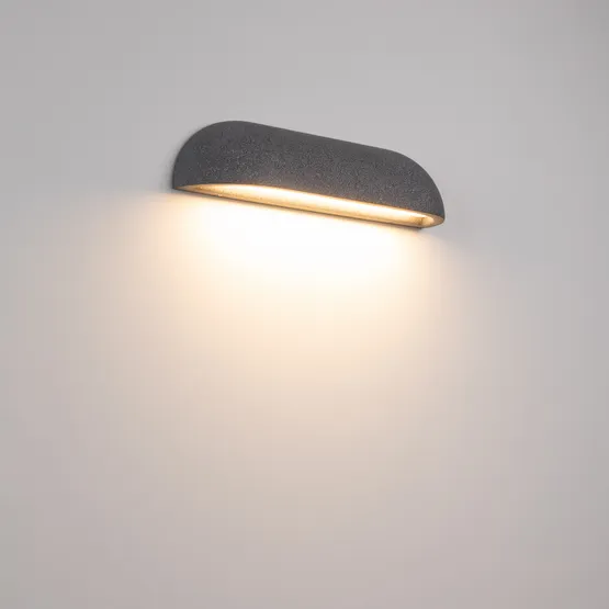 Фото #2 товара Светильник SP-BULFIN-WALL-L365-10W Warm3000 (BK, 120 deg, 230V) (Arlight, IP65 Бетон, 3 года)