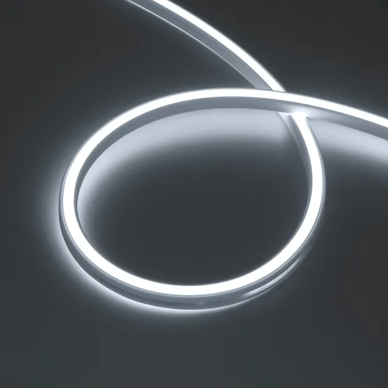 Фото #1 товара Светодиодная лента герметичная WAVE-SIDE-DOUBLE-A120-16x15mm 24V White6000 (15 W/m, IP67, 5m, wire x1) (Arlight, Вывод боковой, 5 лет)