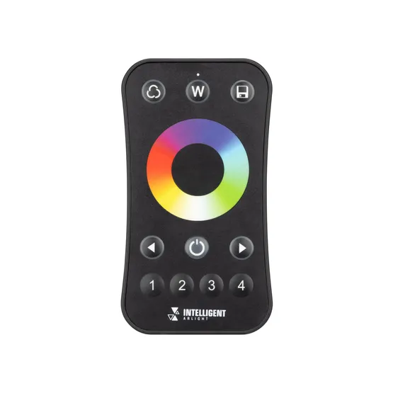 Фото #2 товара INTELLIGENT ARLIGHT Пульт SMART-801-52-4G-1SC-RGBW Black (3V, 2.4G) (IARL, IP20 Пластик, 5 лет)