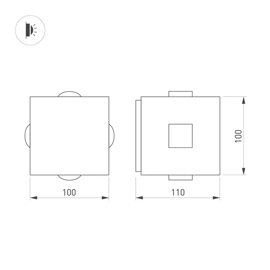 Фото #4 товара Светильник LGD-VERSATI-4x3W Warm3000 (Серый, 4x3 deg, 230V) (Arlight, IP65 Металл, 3 года)