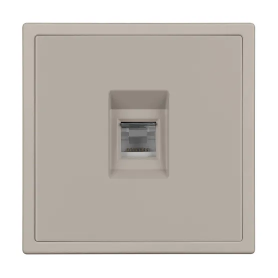 Фото #4 товара Механизм компьютерной розетки SCT-NOBE-MPC1-SFPL-CA (RJ-45, CAT6) (Arlight, Кашемир)