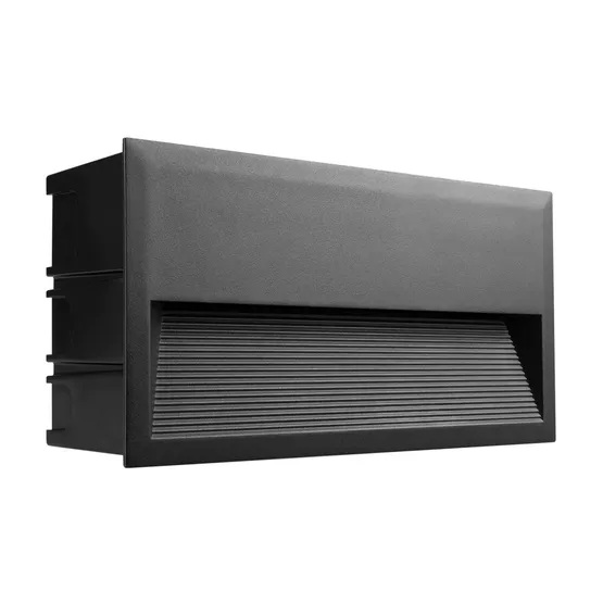 Фото #1 товара Светильник встраиваемый LTD-RIBONIK-S271x136-10W Warm3000 (Черный, 50 deg, 230V) (Arlight, IP65 Металл, 5 лет)