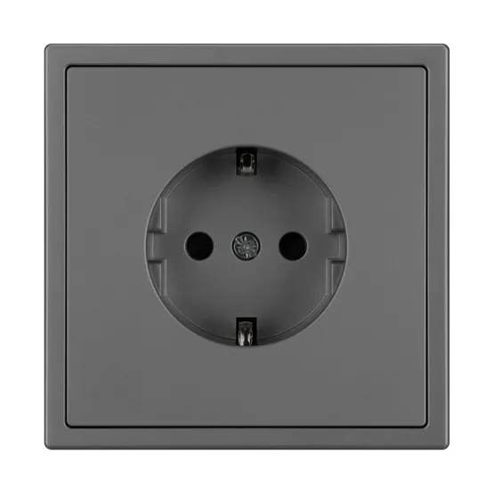 Фото #2 товара Механизм электрической розетки SCT-NOBE-MEU1-SFPL-GR (230V, 16A) (Arlight, Серый базальт)