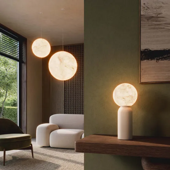Фото #5 товара Светильник SP-SILKA-HANG-R600-12W Warm2700 (WH, 330 deg, 230V) (Arlight, IP20 Натуральный шелк, 3 года)