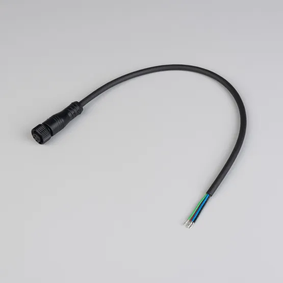 Фото #2 товара Коннектор питания ARL-WAVE-1010-RGB-CON-POWER-FEMALE-BLK (Arlight, IP67 Пластик, 3 года)