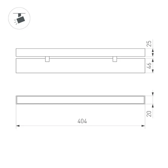 Фото #3 товара Светильник MAG-FLAT-FOLD-25-S400-12W Day4000 (WH, 100 deg, 24V) (Arlight, IP20 Металл, 5 лет)
