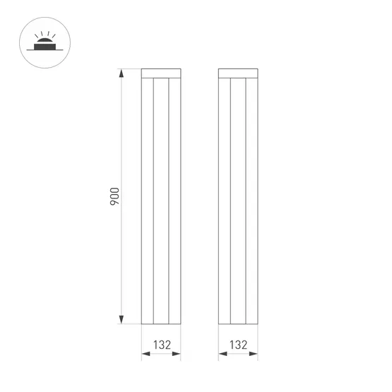 Фото #5 товара Светильник LGD-FLINT-BOLL-H900-18W Warm3000 (BK, 45 deg, 230V) (Arlight, IP65 Металл, 3 года)