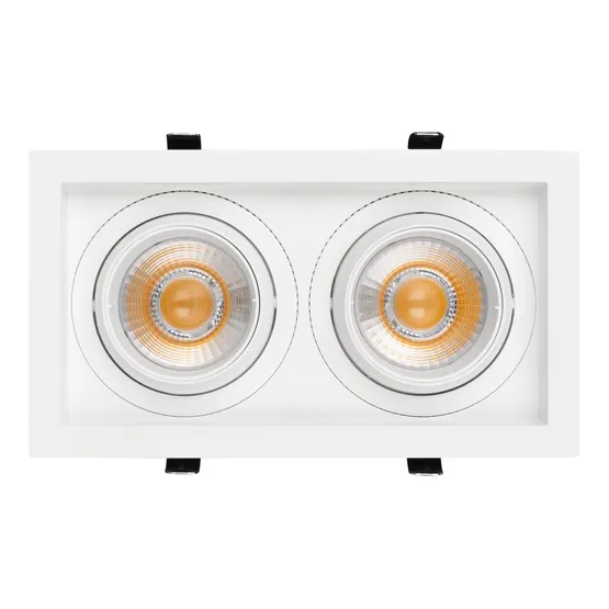 Фото #3 товара Светильник MS-VORTEX-BUILT-S250x140-2x30W Warm3000 (WH-WH, 30 deg, 230V) (Arlight, IP20 Металл, 5 лет)