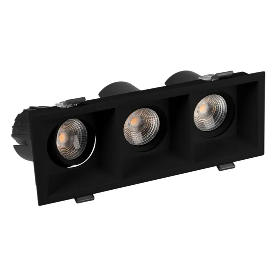 Фото #2 товара Светильник MS-FLOW-BUILT-S230x85-3x6W Warm3000 (BK, 38 deg, 230V) (Arlight, IP20 Металл, 5 лет)