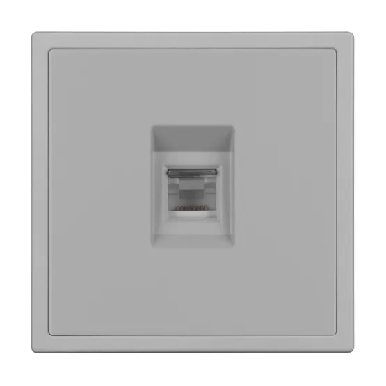 Фото #3 товара Механизм компьютерной розетки SCT-NOBE-MPC1-SFPL-IS (RJ-45, CAT6) (Arlight, Никель)