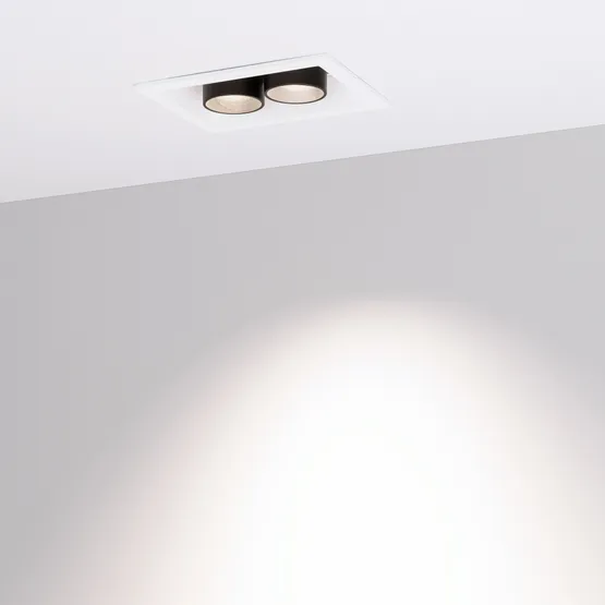 Фото #4 товара Светильник MS-ORIENT-BUILT-TURN-TC-S67x90-5W Day4000 (WH-BK, 30 deg, 230V) (Arlight, IP20 Металл, 5 лет)