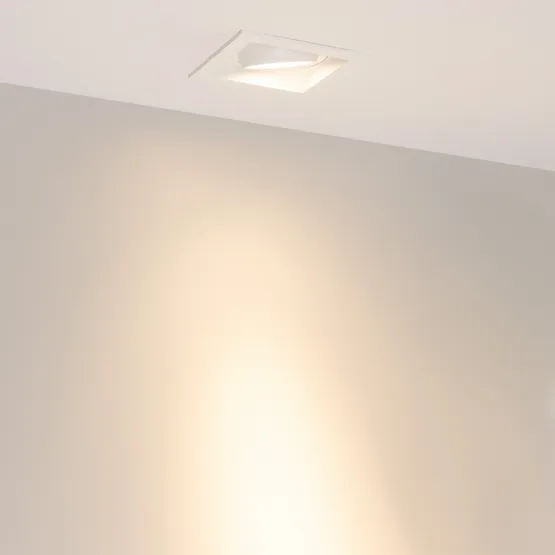 Фото #2 товара Светильник MS-VORTEX-BUILT-S117x117-20W Warm3000 (WH-WH, 20 deg, 230V) (Arlight, IP20 Металл, 5 лет)