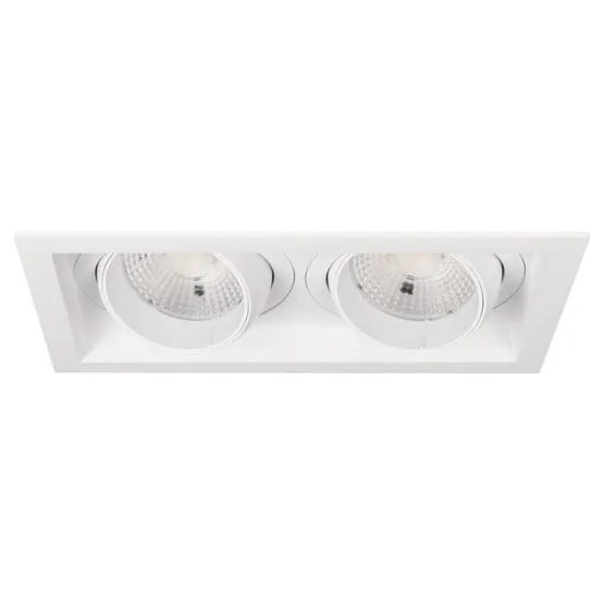Фото #1 товара Светильник MS-VORTEX-BUILT-S250x140-2x30W Warm3000 (WH-WH, 50 deg, 230V) (Arlight, IP20 Металл, 5 лет)