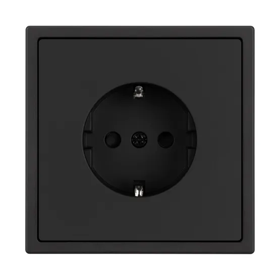 Фото #4 товара Механизм электрической розетки SCT-NOBE-MEU1-SFPL-BK (230V, 16A) (Arlight, Черный оникс)