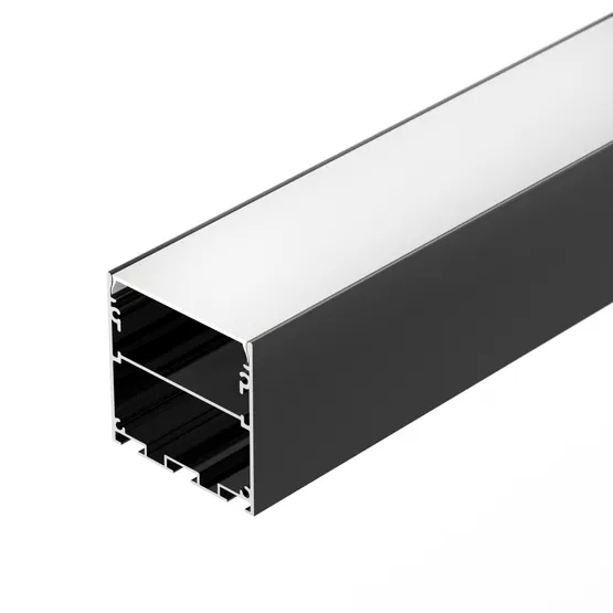 Фото #1 товара Профиль LINE-M-5050-3000 BLACK (Arlight, Алюминий)