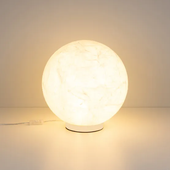 Фото #2 товара Светильник SP-SILKA-TAB-R350-11W Warm2700 (WH, 330 deg, TOUCH-DIM) (Arlight, IP20, Натуральный шелк, 3 года)