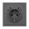 Минифото #4 товара Механизм розетки с USB зарядкой SCT-NOBE-MUAA-SFPL-GR (230V, 16A) (Arlight, Серый базальт)
