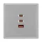Минифото #2 товара Механизм розетки с быстрой USB зарядкой SCT-NOBE-MUACC-SFPL-FC-IS (65W, QC3) (Arlight, -)
