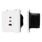 Минифото #1 товара Механизм розетки с быстрой USB зарядкой SCT-NOBE-MUACC-SFPL-FC-WH (65W, QC3) (Arlight, -)