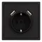 Минифото #2 товара Механизм розетки с USB зарядкой SCT-NOBE-MUAA-SFPL-BK (230V, 16A) (Arlight, Черный оникс)