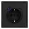 Минифото #4 товара Механизм розетки с USB зарядкой SCT-NOBE-MUAC-SFPL-BK (230V, 16A) (Arlight, Черный оникс)
