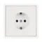 Минифото #2 товара Механизм электрической розетки SCT-NOBE-MEU1-SFPL-WH (230V, 16A) (Arlight, Белый кварц)