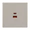 Минифото #2 товара Механизм розетки с быстрой USB зарядкой SCT-NOBE-MUAC-SFPL-FC-CA (65W, QC3) (Arlight, Кашемир)