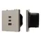 Минифото #1 товара Механизм розетки с быстрой USB зарядкой SCT-NOBE-MUACC-SFPL-FC-CA (65W, QC3) (Arlight, -)