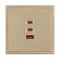 Минифото #2 товара Механизм розетки с быстрой USB зарядкой SCT-NOBE-MUACC-SFPL-FC-GD (65W, QC3) (Arlight, -)