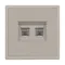 Минифото #4 товара Механизм сдвоенной компьютерной розетки SCT-NOBE-MPC2-SFPL-CA (RJ-45, CAT6) (Arlight, Кашемир)