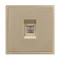 Минифото #3 товара Механизм компьютерной розетки SCT-NOBE-MPC1-SFPL-GD (RJ-45, CAT6) (Arlight, Золотой песок)
